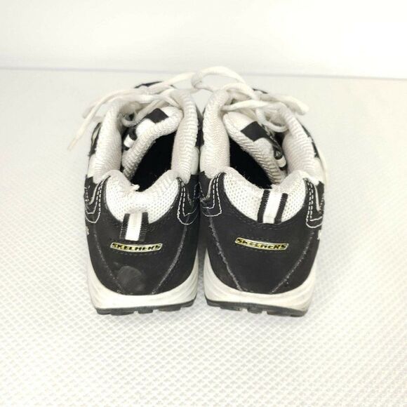 Sketchers Shape Ups 8.5 Black White Leather 8.5 - Picture 6 of 8